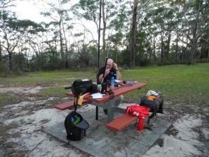 Operating position at dusk